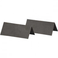 Naamkaart, zwart, afm 9x4 cm,  250 gr, 25stuks [HOB-220002]