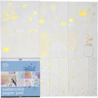 Kleurboek met aquarelpapier, afm 30,5x30,5 cm, wit, 12vellen [HOB-22109]