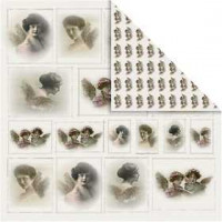 Design Papier, vel 30,5x30,5 cm,  120 gr, 5vellen,  [HOB-22202]
