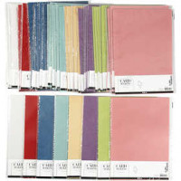 Vellum paper, A4 210x297 mm, 100 g, 8x10 packs, asstd. colours [HOB-224823]