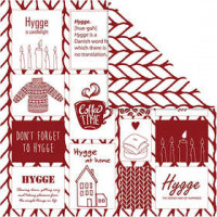 Design papier, vel 30,5x30,5 cm,  180 gr, , breiwerk, 5vellen [HOB-22525]