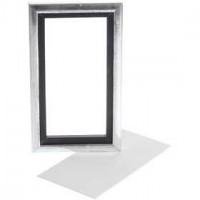 Canvas Paneel met Lijst, buitenmaat 13x23 cm, diepte 1,5 cm, Canvas Paneel 10x20 cm, 1stuk [HOB-226400]