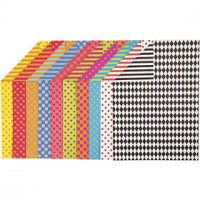 Bedrukt karton, A4 210x297 mm,  250 gr, diverse kleuren, 20div vellen [HOB-229850]