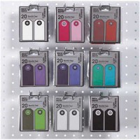 Cadeaulabels, afm 6x3 cm,  250 gr, 18x20stuks [HOB-234029]