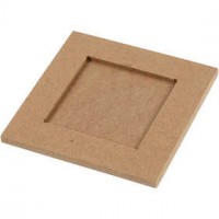 Collage lijst, afm 10x10 cm, diepte 3 mm, MDF, 1stuk, binnenmaat 6x6 cm [HOB-236040]