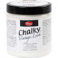 Chalky vintage look verf, white (100), 250ml [HOB-24321]