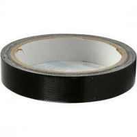 Canvas tape, b: 19 mm, zwart, 25m [HOB-24645]