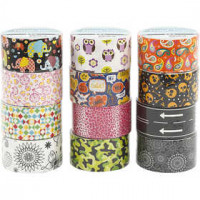 Duck tape, b: 48 mm, diverse kleuren, 12x5m [HOB-24681]