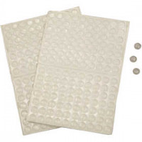 Sillicone Dots, d: 8 mm, h: 1,5 mm, 300stuks [HOB-24802]