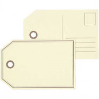 Cadeaulabels, afm 15x10 cm,  300 gr, 10stuks [HOB-25694]