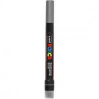 Uni Posca Marker, lijndikte: 1-10 mm,  PCF350 , silver, kwast, 1stuk [HOB-271805]