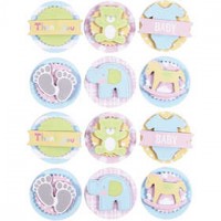 3D Baby Stickers, d: 35 mm, dikte 5 mm, baby, 1vel [HOB-27693]
