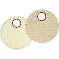Cadeaulabels, d: 9 cm,  300 gr, 20stuks [HOB-27993]