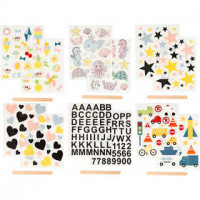 Rub-on Sticker, sheet 12.2x15.3 cm, 12 sheets [HOB-283969]