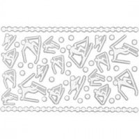 Foam stickers, afm 5-30 mm, vel 9x14 cm, 1 vel, wit [HOB-28427]