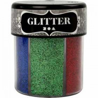 Glitter, kleuren assorti, 6x13gr [HOB-28429]