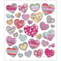 Stickers, vel 15x16,5 cm,  31 stuk, harten, 1vel [HOB-29071]