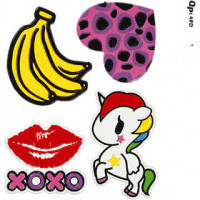 Soft Stickers , vel 12,2x17,75 cm, XOXO, 1vel [HOB-29097]