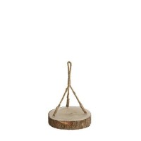 Houten Schijf Ø ±25 h,4cm met Ophangtouw [IFS-29602]