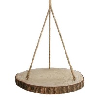 Houten Schijf Ø ±53 h,5cm met Ophangtouw [IFS-29605]