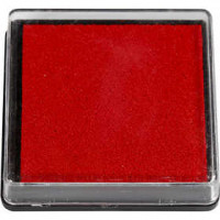 Ink Pad, size 40x40 mm, 1 pc, red [HOB-29974]