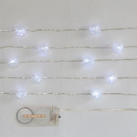 Acryl bal led licht 20 led helder wit op 2xCR2032 (1 st) [IFS-30161]