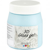 3D Glass Gel, azuur transparant gl, 250ml [HOB-31710]