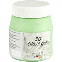 3D Glass Gel, groen transparant gl, 250ml [HOB-31712]