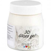 3D Glass Gel, ivoor, 250ml [HOB-31714]