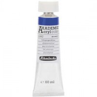 Schmincke AKADEMIE® Acryl color , ultramarine blue (442), semi-transparent, good fade resistant, 60ml [HOB-318680]
