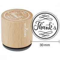 Wooden Stamp, D: 30 mm, H: 35 mm, 1 pc [HOB-32379]