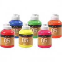 A-Color acrylverf, neon kleuren, 05 - neon, 6x500ml [HOB-32600]