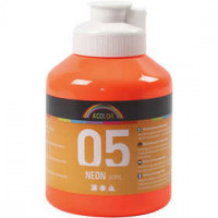 A-Color acrylverf, neon oranje, 05 - neon, 500ml [HOB-32614]