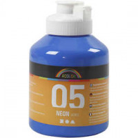 A-Color acrylverf, neon blauw, 05 - neon, 500ml [HOB-32624]