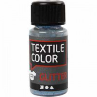 Textile Color, blauw, glitter, 50ml [HOB-33675]