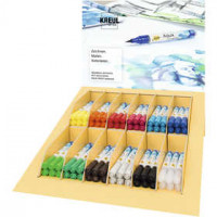 SOLO GOYA Aqua Paint Marker Display, kleuren assorti, 12x6stuks [HOB-34323]