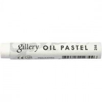Gallery Oliepastels Premium, dikte 11 mm, l: 7 cm, wit (244), 6stuks [HOB-38265]