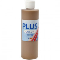 Plus Color acrylverf, light brown, 250ml [HOB-39403]
