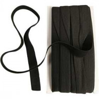 Elastiek, b: 20 mm, zwart, 25m [HOB-41046]