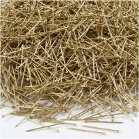 Kopspelden, l: 18 mm, dikte 0,3 mm, goud, 500gr [HOB-41111]