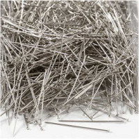 Kopspelden, l: 38 mm, dikte 0,4 mm, zilver, 500gr [HOB-41113]