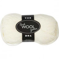 Sokkengaren, l: 200 m, off-white, 50gr [HOB-41311]