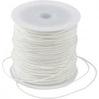 Polyester koord, dikte 1 mm, wit, 50m [HOB-41571]