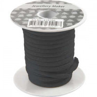 Polyester koord, dikte 4 mm, zwart, 5m [HOB-415790]