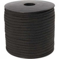 Macramé koord, b: 5 mm, zwart, 50m [HOB-41653]