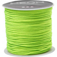 Macramé koord, dikte 1 mm, neon groen, 28m [HOB-41722]