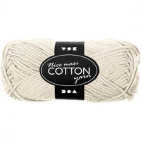 Katoengaren, l: 80-85 m, beige, maxi, 50gr [HOB-421312]