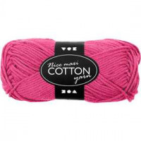 Katoengaren, l: 80-85 m, roze, maxi, 50gr [HOB-421315]