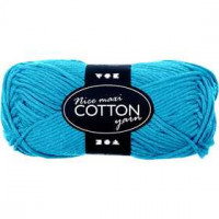 Katoengaren, l: 80-85 m, turquoise, maxi, 50gr [HOB-421316]