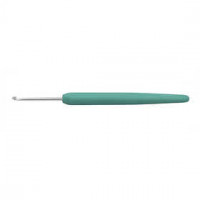 Haaknaald,  2,5 , l: 13,3 cm, groen, 1stuk, lengte handvat: 9,3 cm [HOB-42381]